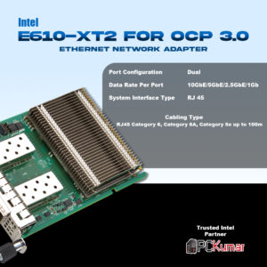 Intel Ethernet Network Adapter E610-XT2 10GbE/5GbE/2.5GbE/1GbE India