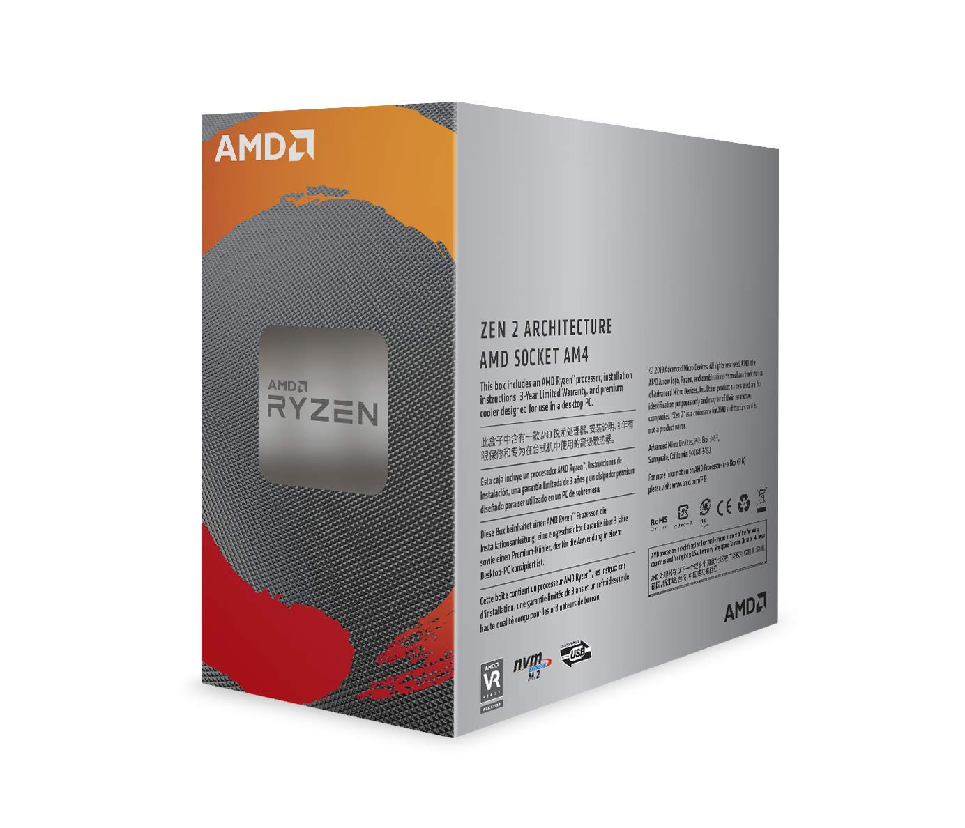 Ryzen 5 3600X 6 Cores 12 Threads AM4 3.8 GHz 4.4 GHz 35 MB Cache 100-100000022BOX