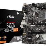MSI B450M PRO-M2 MAX MOTHERBOARD (AMD SOCKET AM4/RYZEN SERIES CPU/MAX 32GB DDR4 3466MHZ MEMORY)