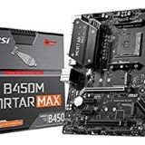 MSI B450M MORTAR MAX MOTHERBOARD (AMD SOCKET AM4/RYZEN SERIES CPU/MAX 64GB DDR4 4133MHZ MEMORY)