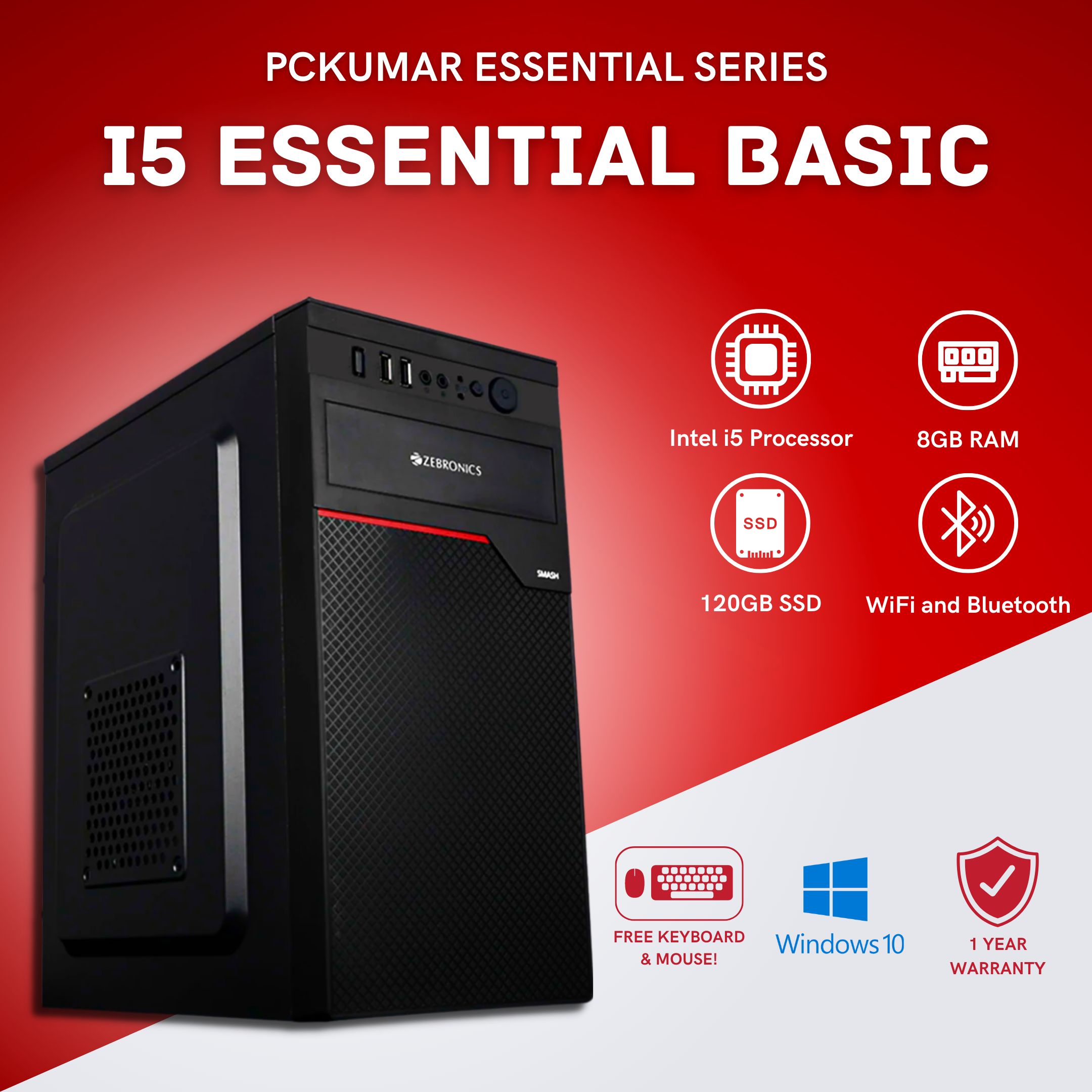 PC Kumar Intel i5 Essential Basic PC for 9999/-