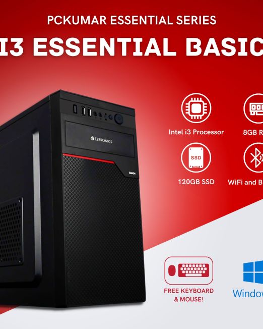 PcKumar Essential Intel i3 Basic PC