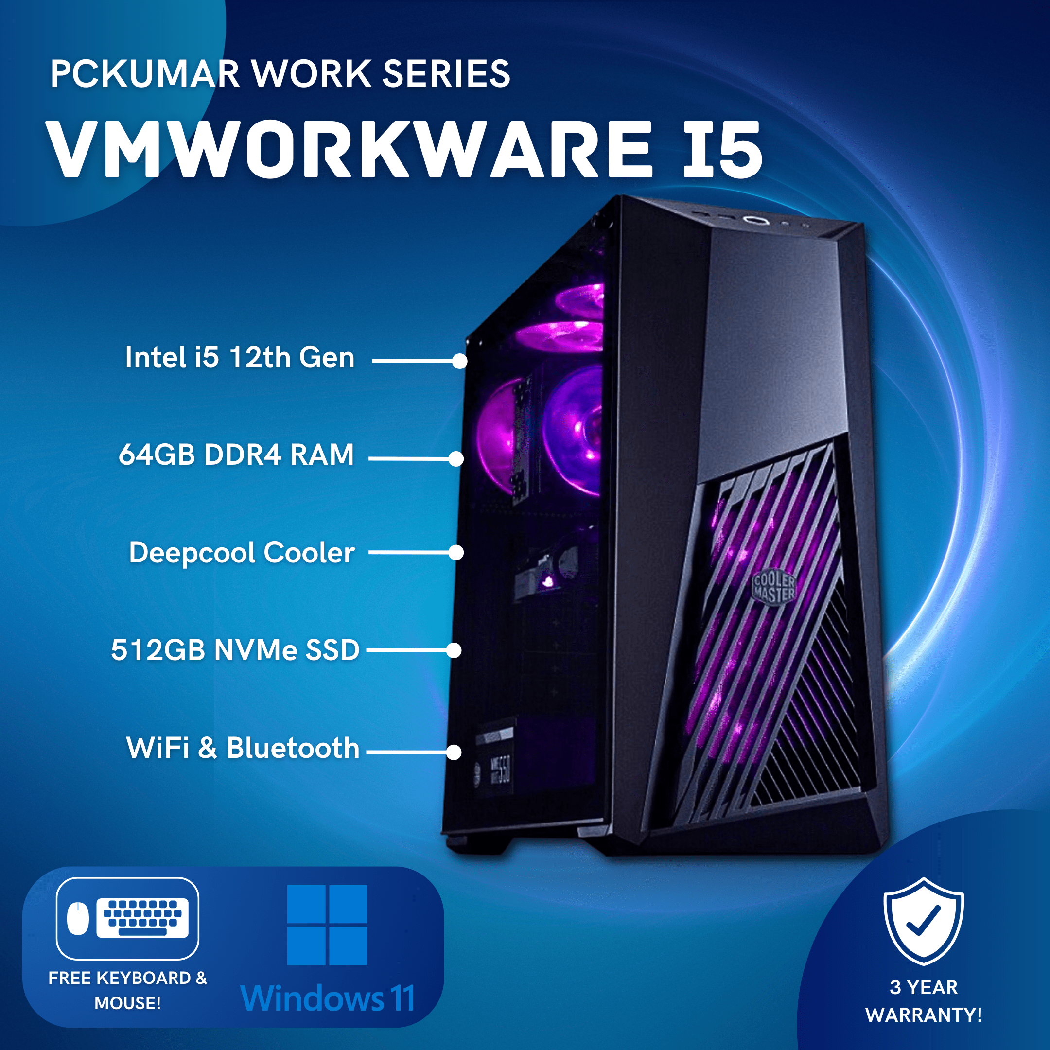 Vmworkware i5 12th Gen PC for 55999/-