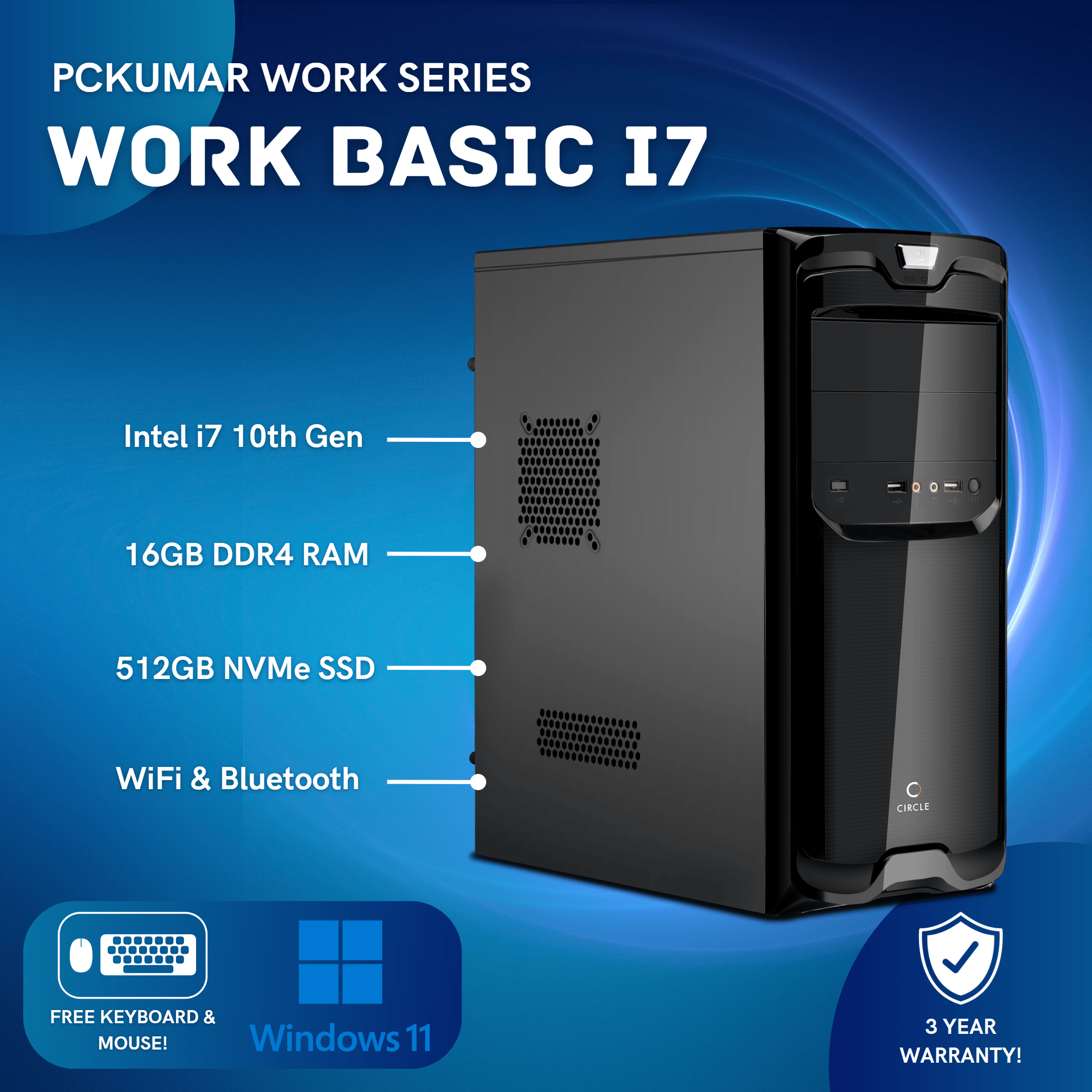 Work Force i7 10th Gen PC for 41000/-
