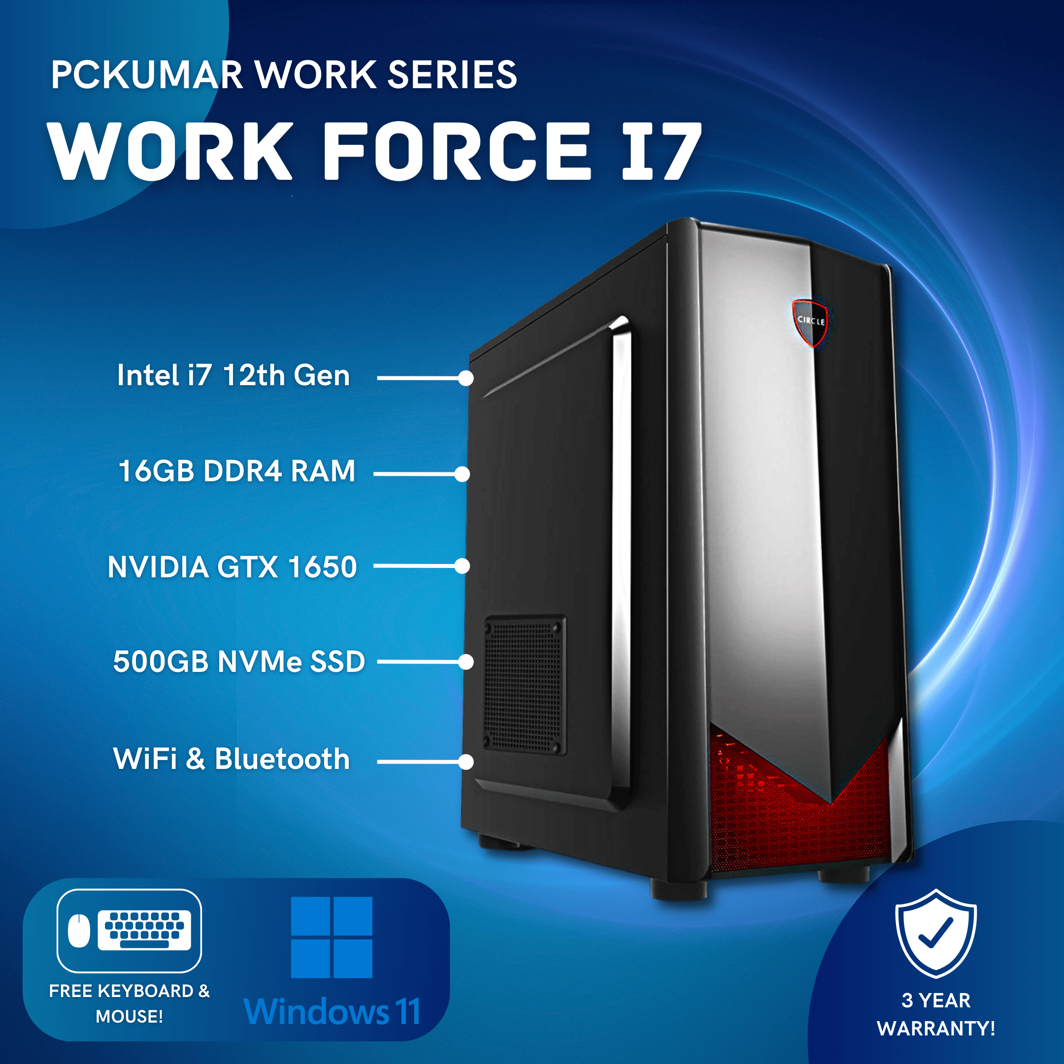 Work Force i7 12th Gen PC for 67499/-