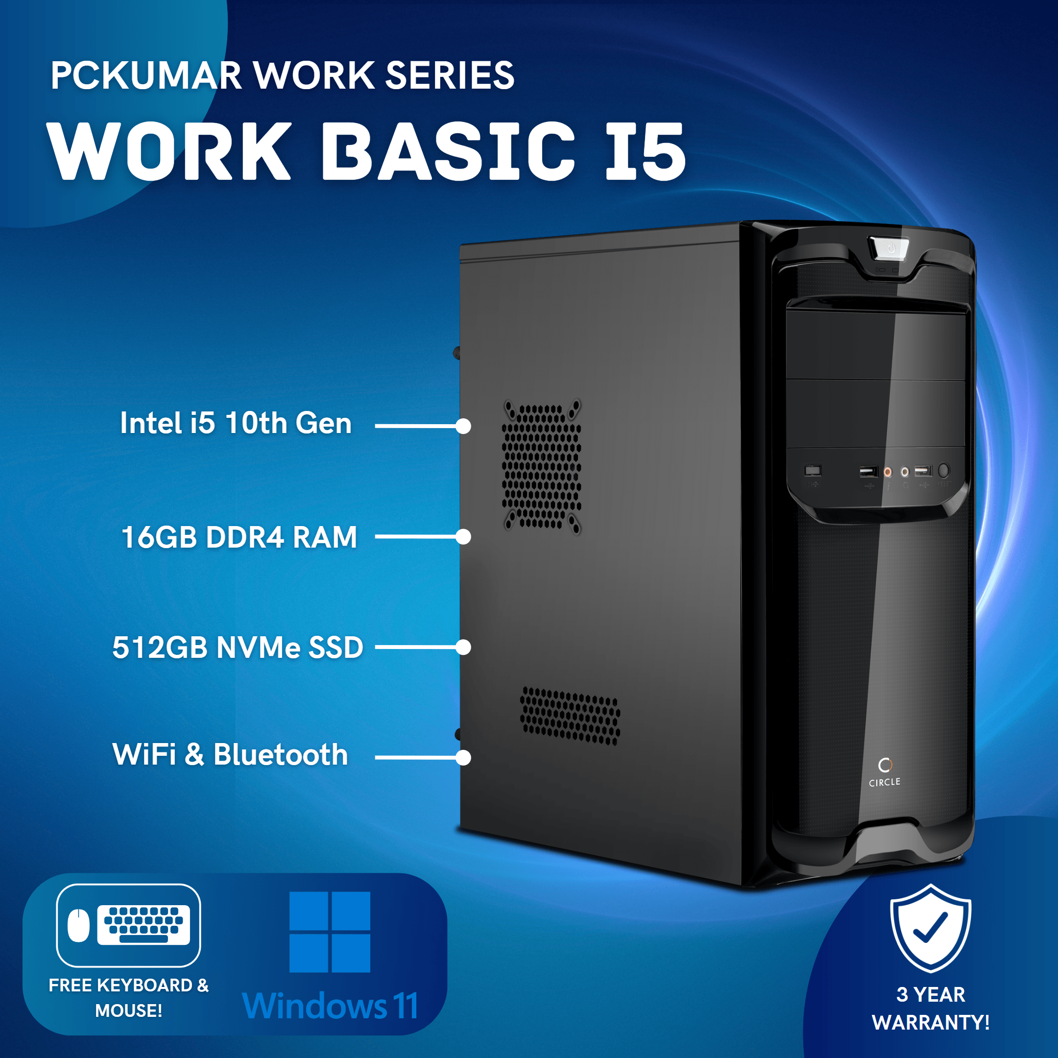 Work Basics i5 10th Gen PC for 30590/-