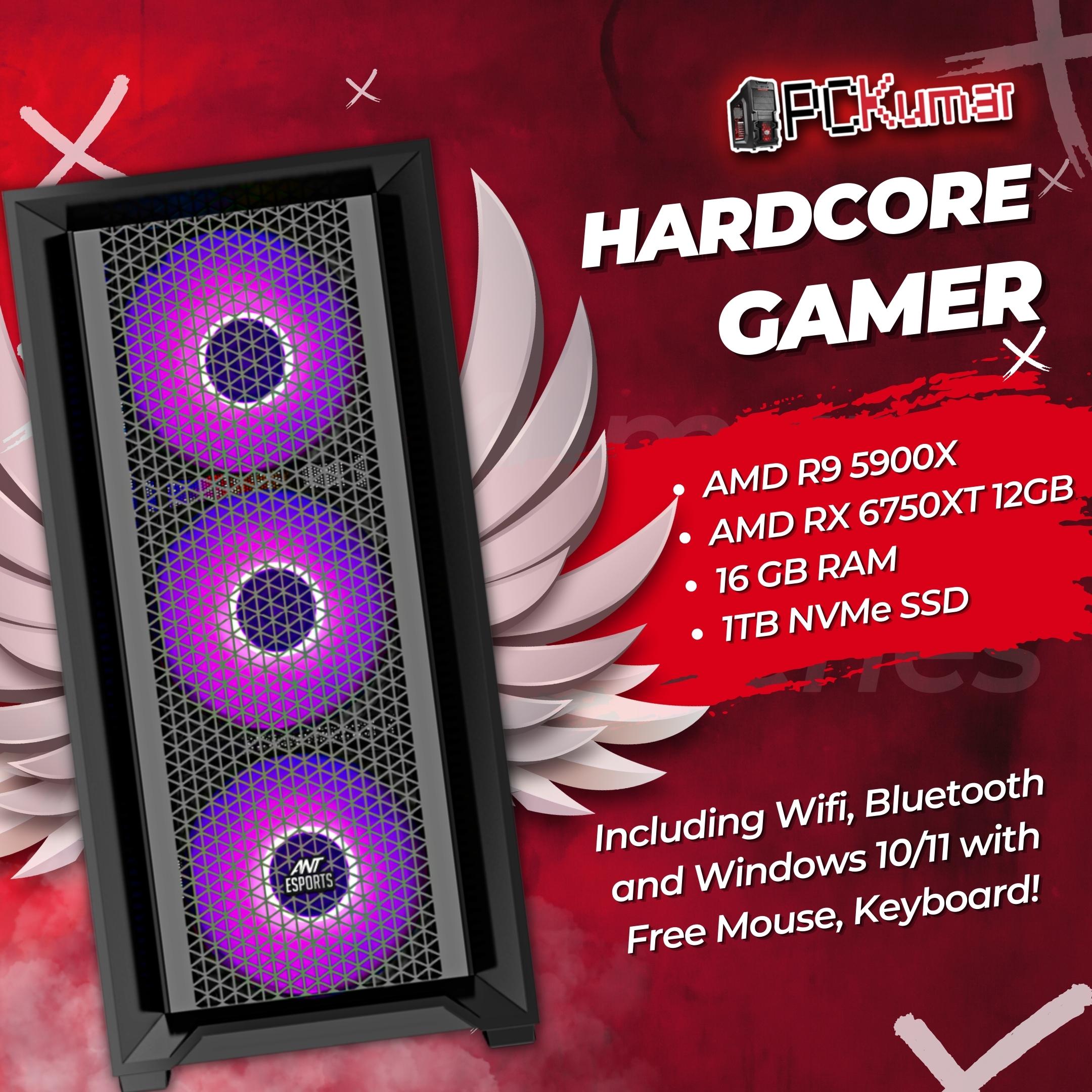 Hardcore Gamer with AMD Ryzen 9 5900X + RTX 3060Ti