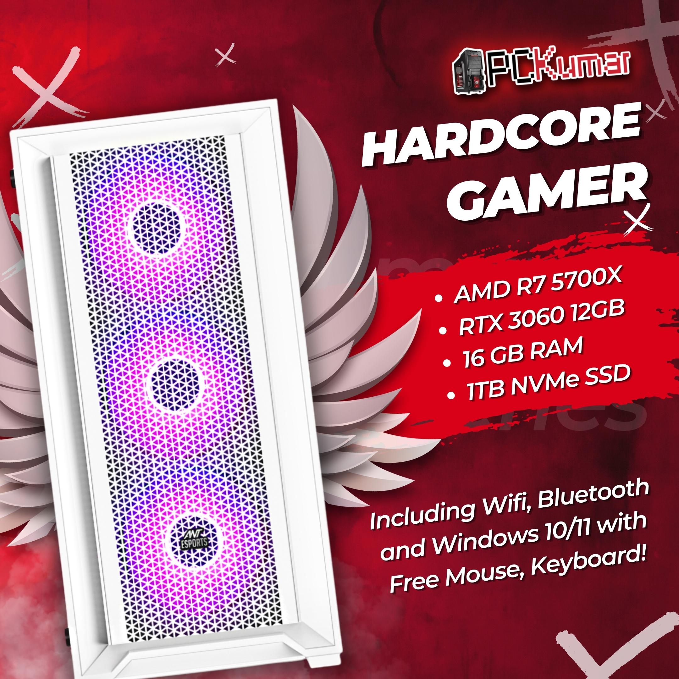 Hardcore Gamer with AMD Ryzen 7 5700X + RTX 3060