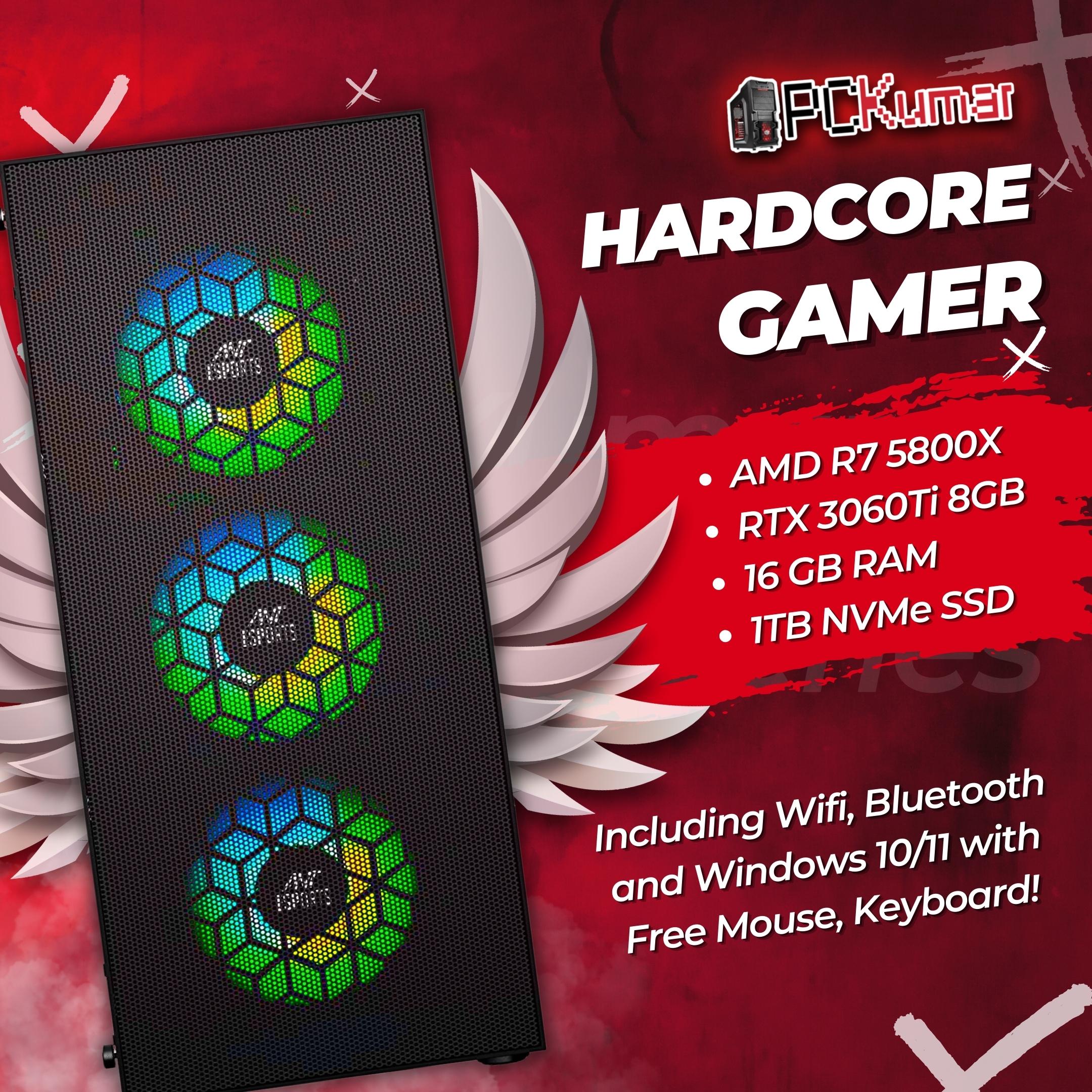 Hardcore Gamer with AMD Ryzen 7 5800X + RTX 3060Ti