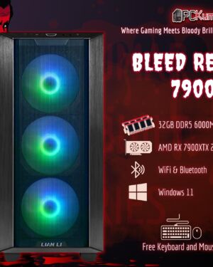 Bleed Red Gamer with AMD Ryzen 9 7900X + RX 7900XTX 24GB