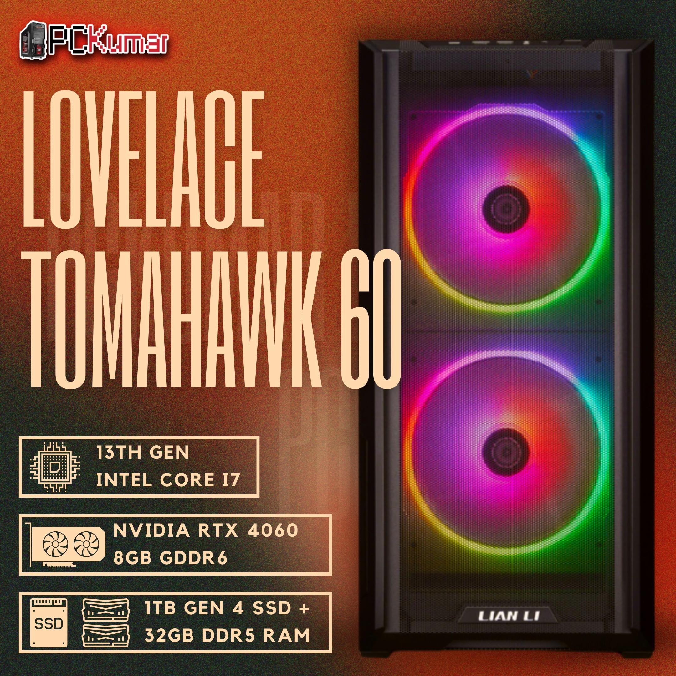 Tomahawk Gamer with Intel 13700F + 4060 8GB