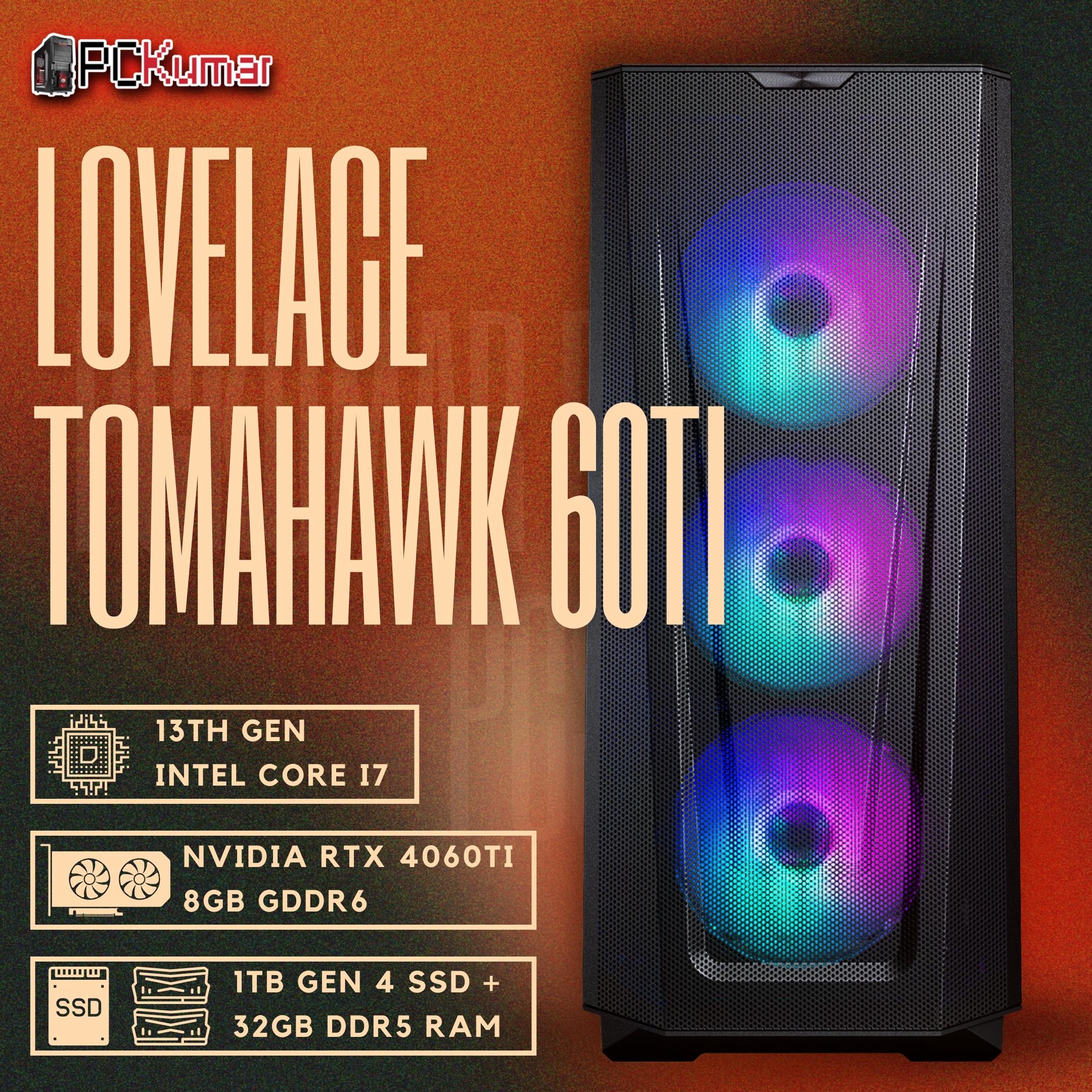 Tomahawk Gamer with Intel 13700F + 4060Ti 8GB
