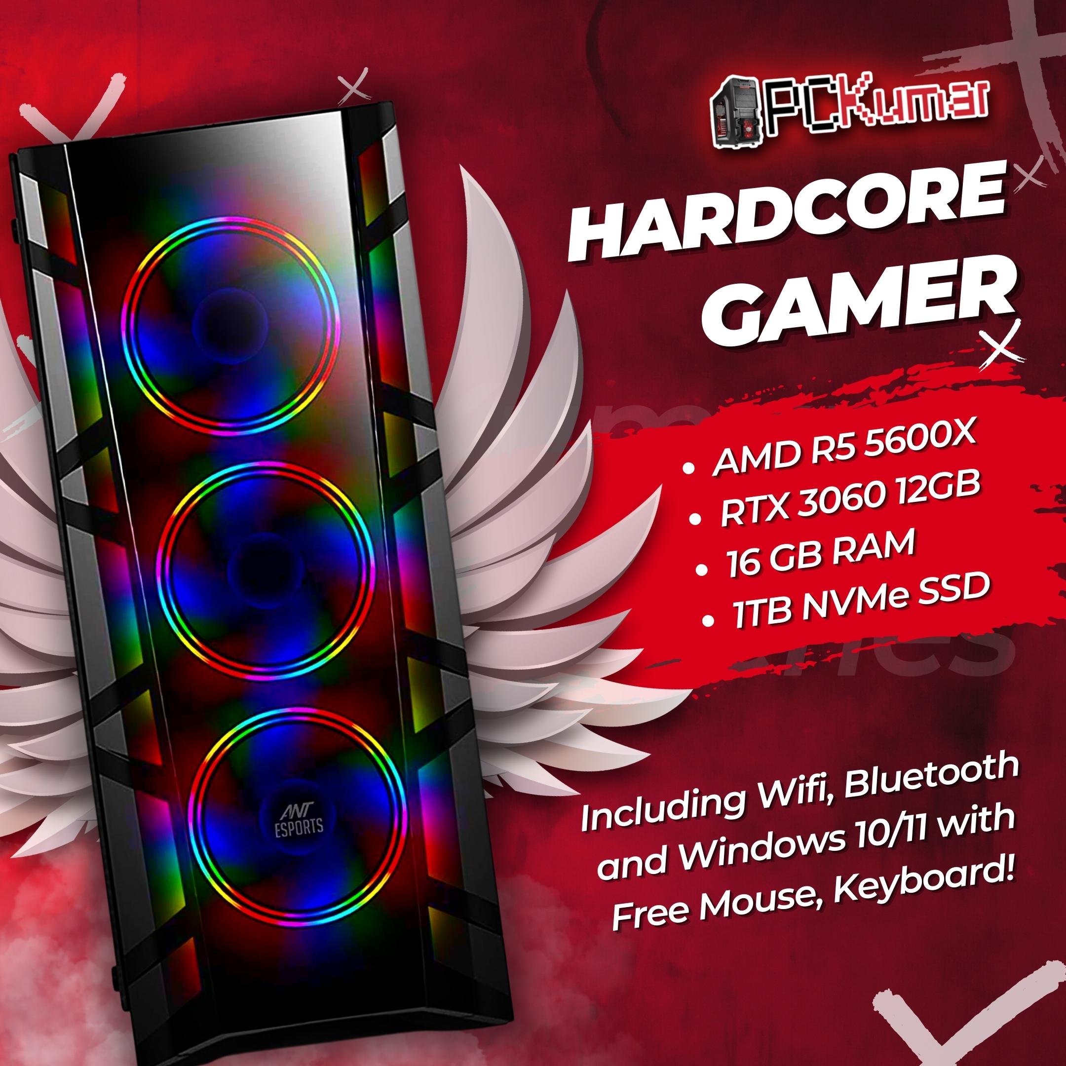Hardcore Gamer with AMD Ryzen 5 5600X + RTX 3060Ti