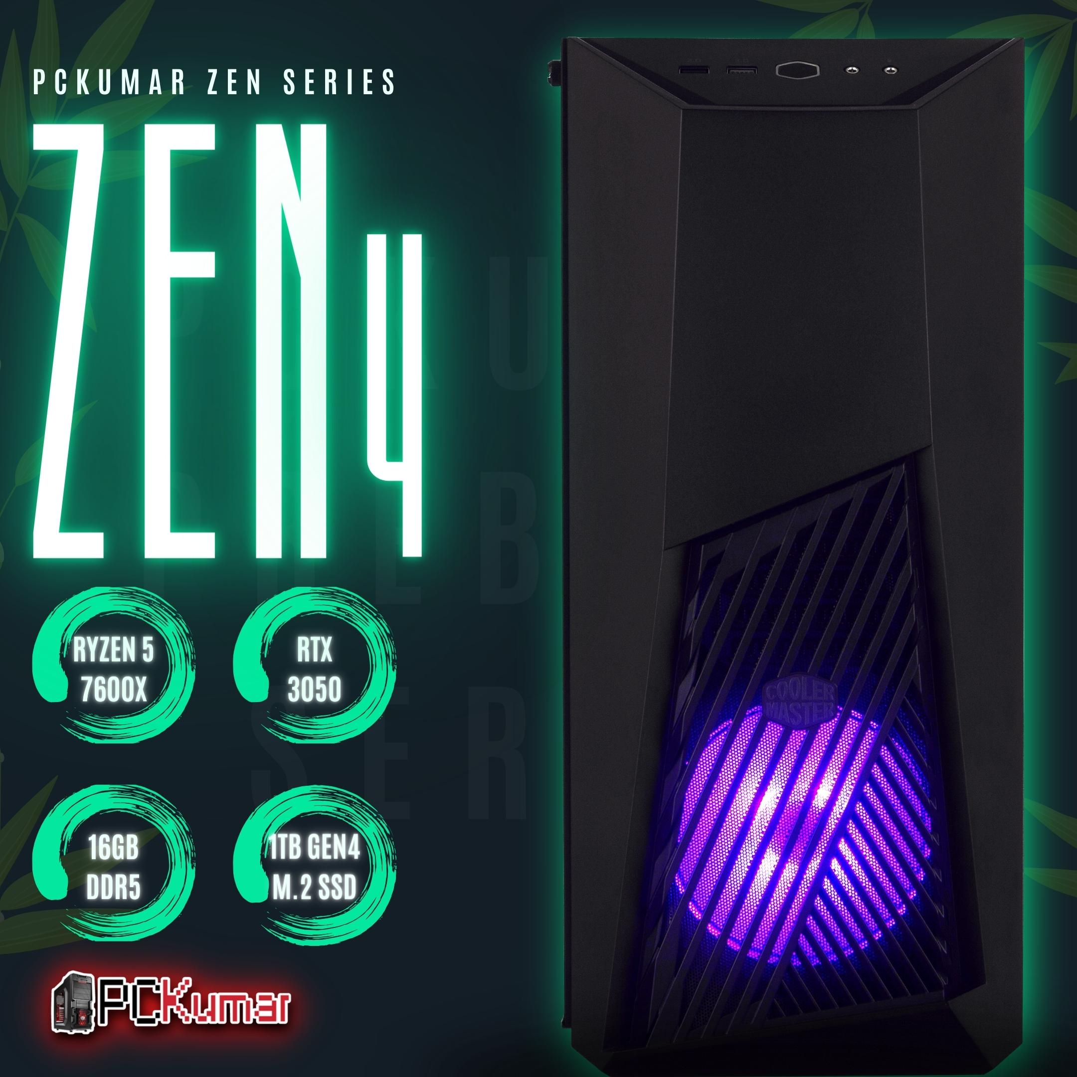 Zen 4 Gamer with AMD Ryzen 5 7600X + RTX 3050 8GB /RX 6600 8GB