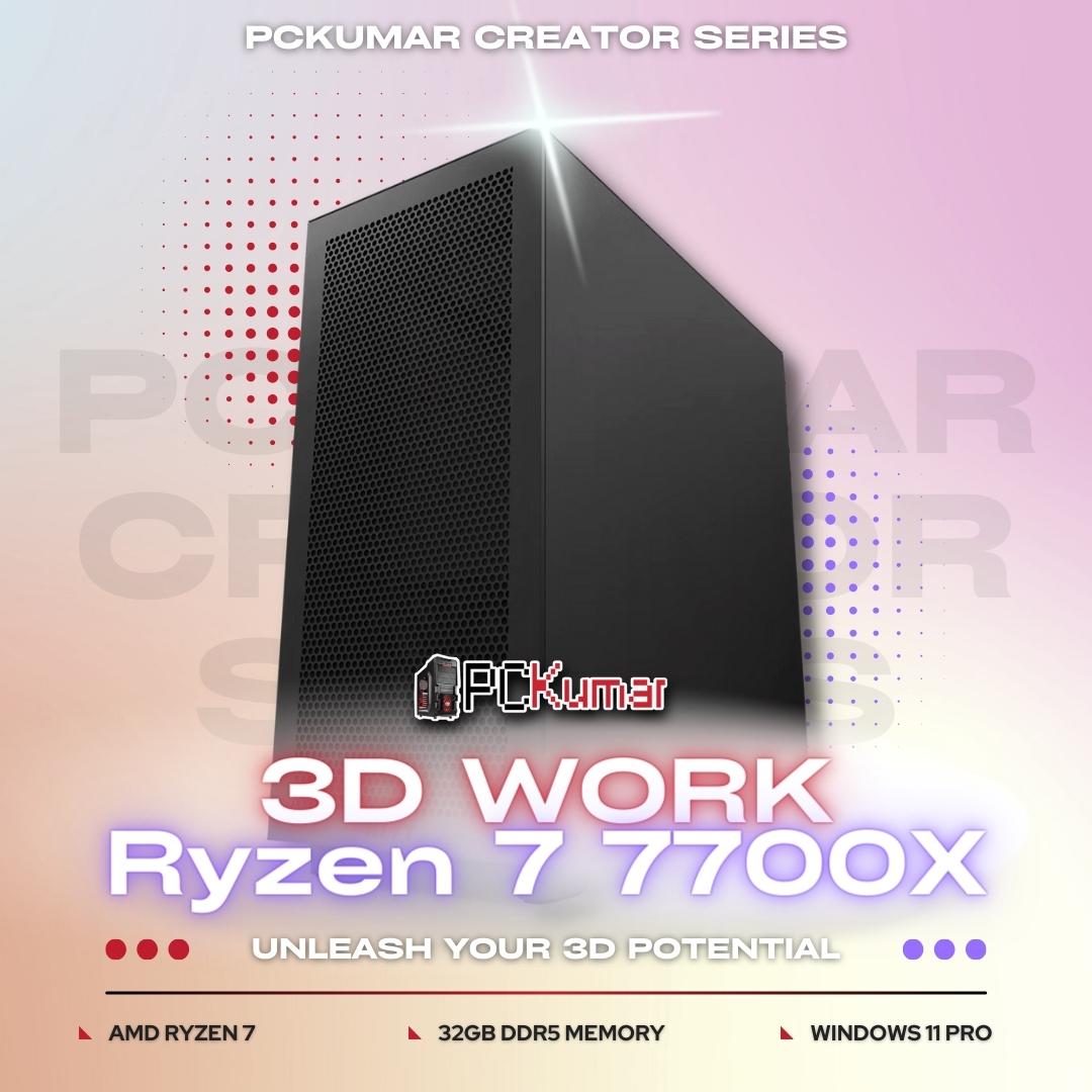 3D Works AMD Ryzen 7 7700X PC for 94574/-