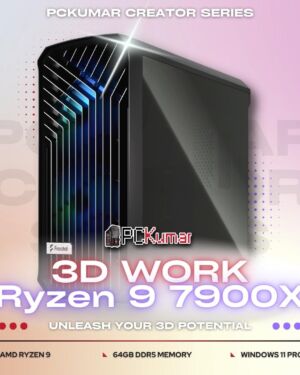 3D Works AMD Ryzen 9 7900X PC for 128676/-