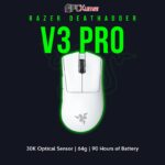 Razer DeathAdder V3 Pro - Ergonomic Wireless Gaming Mouse - White Edition - AP Packaging