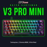 Razer Huntsman V3 Pro Mini - 60% Analog Optical Esports Keyboard - White Edition - US Layout – World Packaging
