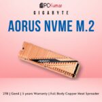 GIGABYTE AORUS NVMe Gen4 SSD 2TB(with Copper heatsink)