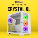 Ant Esports Chassis Crystal XL white without fans ( Chassis Without Power Supply )
