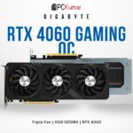 Gigabyte RTX4060 8GBDDR6 GV-N4060GAMING OC-8GD