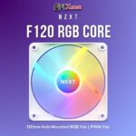 NZXT F120RGB Core - 120mm Hub-mounted RGB Fan - Single Pack (White)-RF-C12SF-W1
