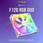 NZXT F120RGB Duo - 120mm Dual- sided RGB Fan - Single Pack (White) RF-D12SF-W1