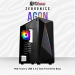 CC- ZEBRONICS COMPUTER CASE (AGON BLACK)