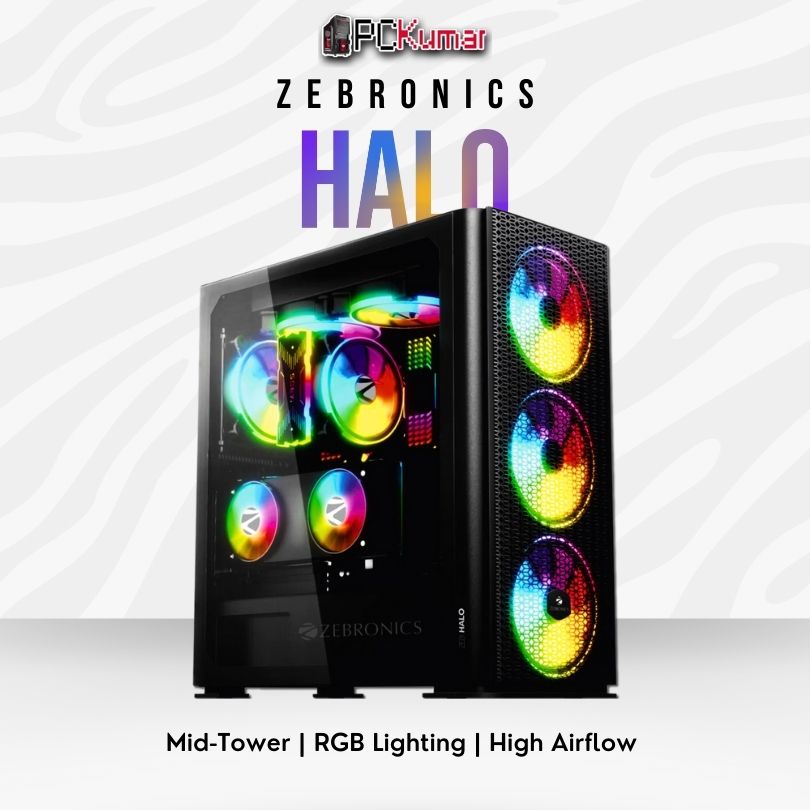 CC- ZEBRONICS COMPUTER CASE (HALO BLACK)