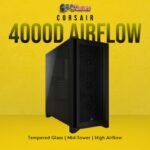 Corsair 4000D Airflow Tempered Glass Mid-Tower, Black