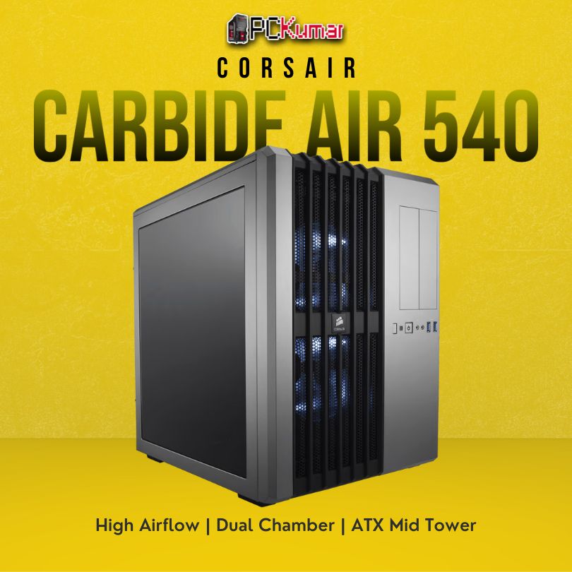 Corsair Carbide Series Air 540 -White Edition High Airflow Mid Tower PC Case