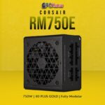 Corsair PSU RMe Series RM750e, 750 Watt, ATX 3.0, 80 PLUS GOLD Fully Modular Low-Noise ATX Power Supply