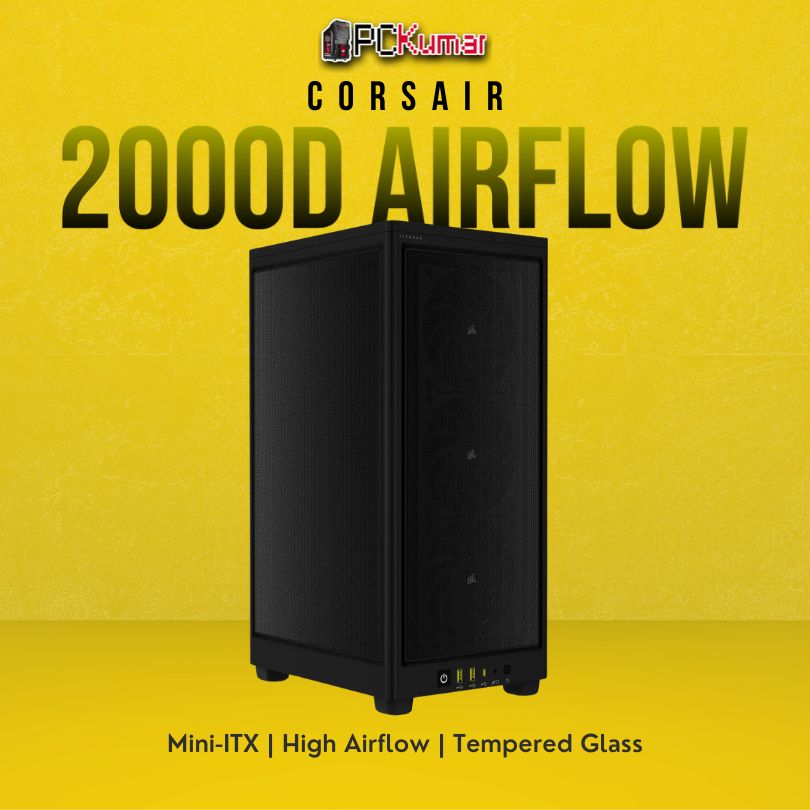 Corsair Chassis 2000D AIRFLOW Mini-ITX Black - CC-9011244-WW