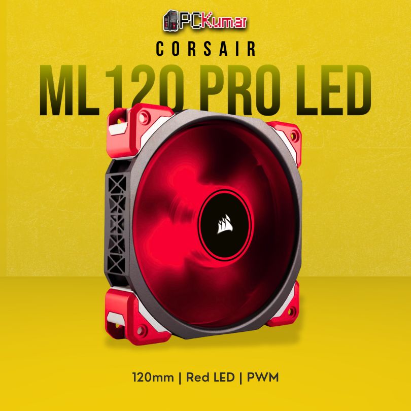 Corsair Fan ML120 PRO LED Red 120mm PWM Premium Magnetic Levitation Fan-CO-9050042-WW