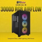Corsair 3000D RGB Tempered Glass Mid-Tower, Black