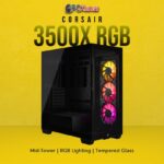 Corsair Chassis 3500X RGB Tempered Glass Mid-Tower, Black