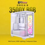 Corsair Chassis 3500X RGB Tempered Glass Mid-Tower, White