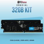 CRUCIAL 32GB KIT (2 X 16GB) DDR5-4800 UDIMM CT2K16G48C40U5