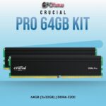 CRUCIAL PRO 64GB KIT (2X32GB) DDR4-3200 UDIMM-CP2K32G4DFRA32A