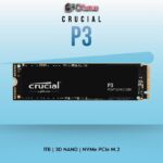 CRUCIAL®(CT1000P3SSD8) P3 1000GB 3D NAND NVME™ PCIE® M.2 SSD