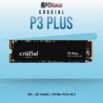 CRUCIAL® (CT1000P3PSSD8) P3 PLUS 1000GB 3D NAND NVME™ PCIE® M.2 SSD