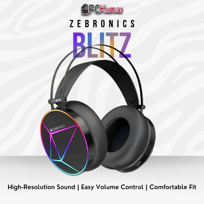 H-ZEB HEADPHONE USB WITH & VOL (BLITZ BLACK)
