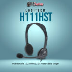 Logitech STEREO HEADSET H111 - BLACK - APAMR - SINGLE PIN