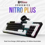 KB-ZEB K4001M MECHANICAL USB WIRED KEYBOARD (NITRO PLUS BLACK PLUS WHITE) - BROWN SWITCH