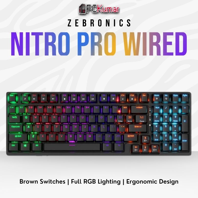 KB- ZEB K6000MW MECHANICAL USB WIRED KEYBOARD (NITRO PRO)