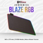 M-ZEBRONICS MOUSE PAD (BLAZE RGB)