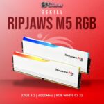 GSKILL MEMORY F5-6000J3238G32GX2-RM5RW - 32GBX2 6000MHz RIPJAWS M5 RGB White CL32
