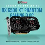 ASRock Radeon RX 6500 XT Phantom Gaming D 4GB OC