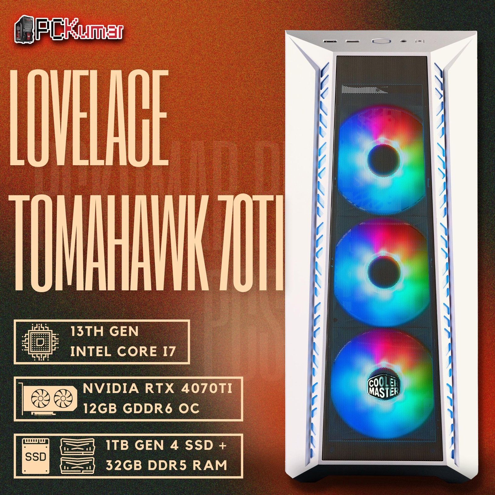 Tomahawk Gamer with Intel 13700F + 4070TI 12GB
