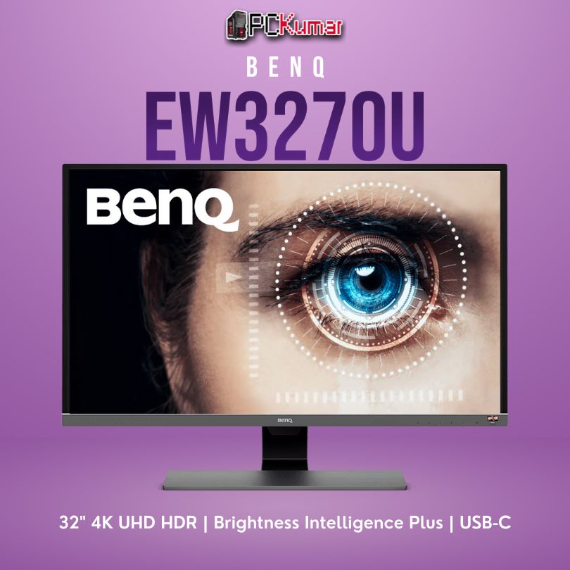 Benq EW3270U 32″ 4K VA HDR Monitor with Speaker and Type C Port PD 65 Watts  - PCKumar Infotech